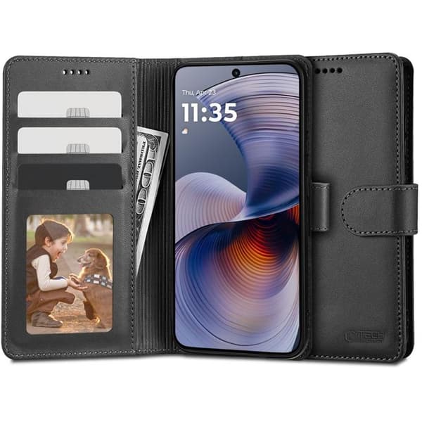 Tech-Protect Motorola Moto G55 5G Plånboksfodal - Svart