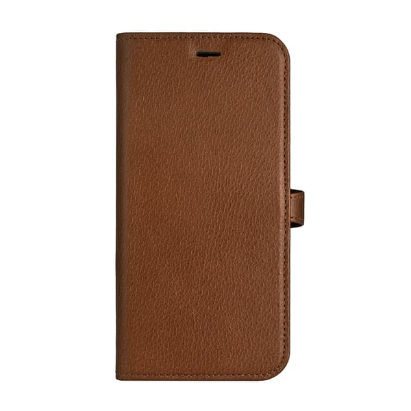 BUFFALO äkta läder iPhone 16 Pro Max Plånboksfodral MagSafe 2-i-1 - Brun