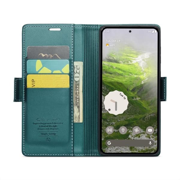 Caseme Google Pixel 9 Pro/Pixel 9 Plånboksfodral 023 - Grön