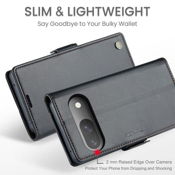 Caseme Google Pixel 9 Pro/Pixel 9 Plånboksfodral 023 - Svart