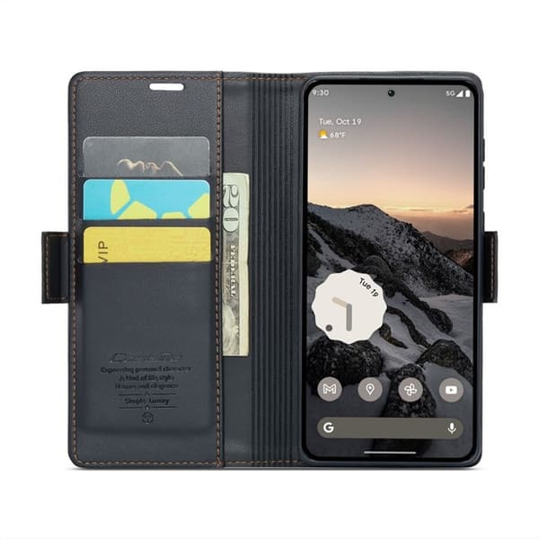 Caseme Google Pixel 9 Pro/Pixel 9 Plånboksfodral 023 - Svart