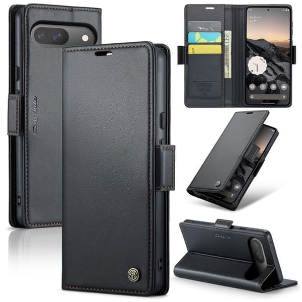 Caseme Google Pixel 9 Pro/Pixel 9 Plånboksfodral 023 - Svart