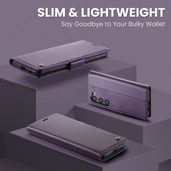 Caseme Galaxy S25 Plånboksfodral - Lila