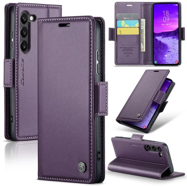Caseme Galaxy S25 Plånboksfodral - Lila