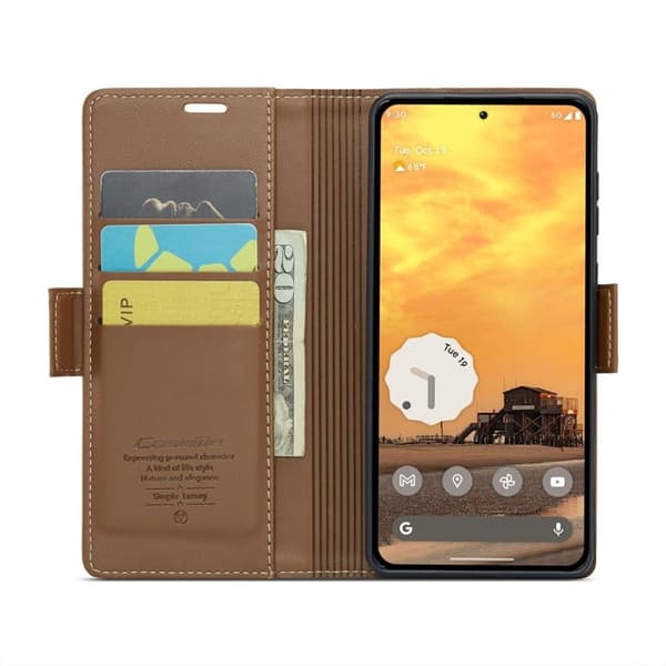 Caseme Google Pixel 9 Pro/Pixel 9 Plånboksfodral 023 - Brun