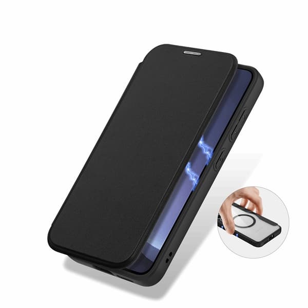 Dux Ducis Galaxy S25 Plånboksfodral MagSafe Skin X Pro - Svart
