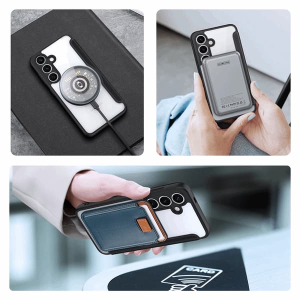 Dux Ducis Galaxy S25 Plånboksfodral MagSafe Skin X Pro - Svart