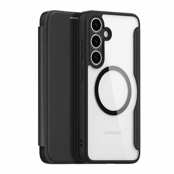 Dux Ducis Galaxy S25 Plånboksfodral MagSafe Skin X Pro - Svart