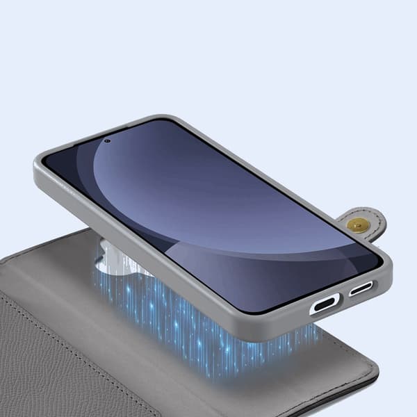 Dux Ducis Galaxy S25 Plus Plånboksfodral MagSafe Äkta Läder