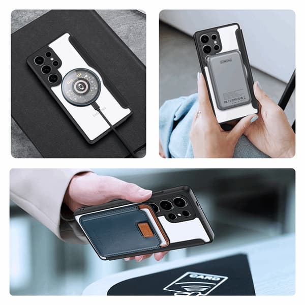 Dux Ducis Galaxy S25 Ultra Plånboksfodral MagSafe Skin X Pro - Svart