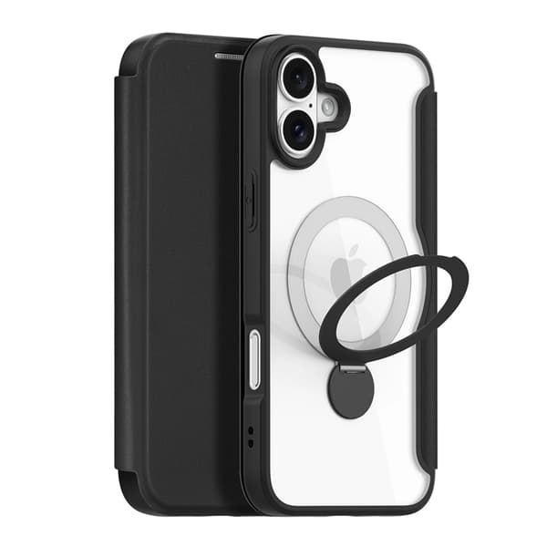 Dux Ducis iPhone 16 Plånboksfodral Magsafe Skin X Pro med Stativ