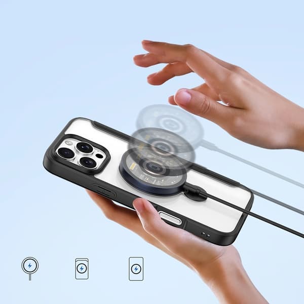Dux Ducis iPhone 16 Pro Plånboksfodral Magsafe Skin X Pro med Stativ