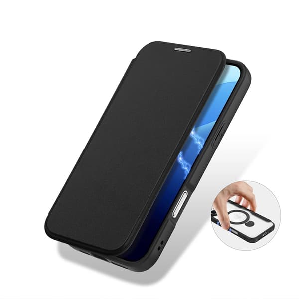 Dux Ducis iPhone 16 Pro Plånboksfodral Magsafe Skin X Pro med Stativ