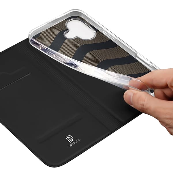 Dux Ducis iPhone 16 Plus Plånboksfodral Skin Pro - Svart