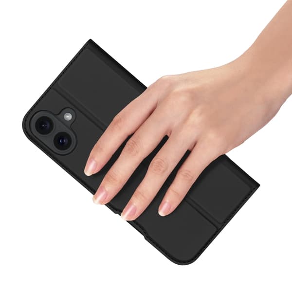 Dux Ducis iPhone 16 Plus Plånboksfodral Skin Pro - Svart