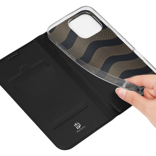 Dux Ducis iPhone 16 Pro Max Plånboksfodral Skin Pro - Svart
