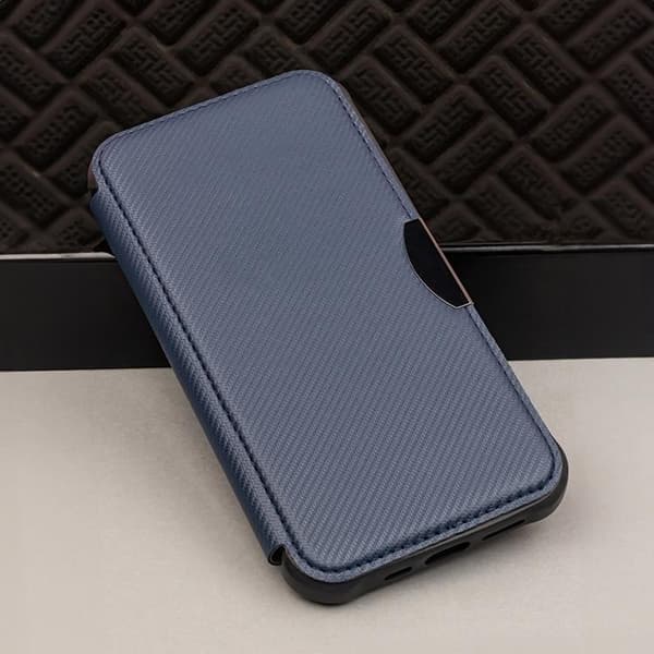Galaxy A15 4G/5G Plånboksfodral Smart Carbon - Blå