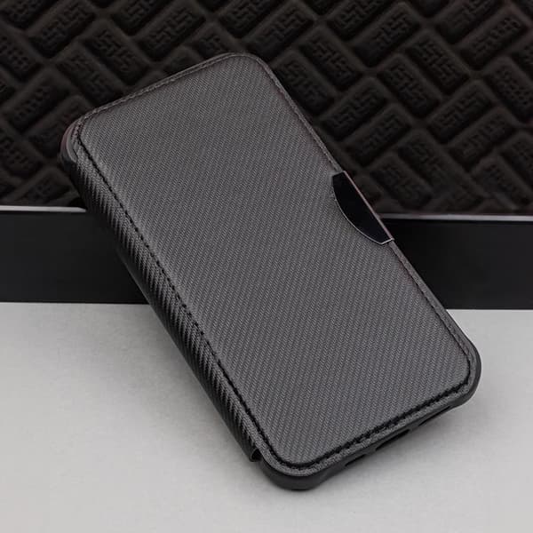 Galaxy A15 4G/5G Plånboksfodral Smart Carbon - Svart