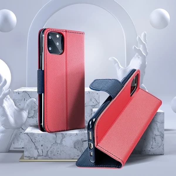 Galaxy A16 Plånboksfodral Fancy - Röd Marinblå