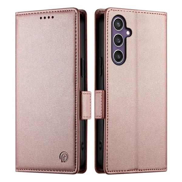 Galaxy S25 Plånboksfodral - Rosa Guld