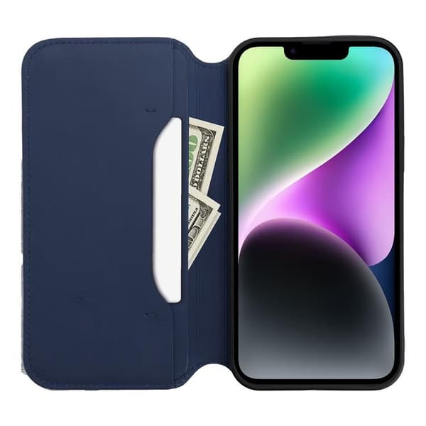 Galaxy S25 Plånboksfodral Dual Pocket - Marinblå