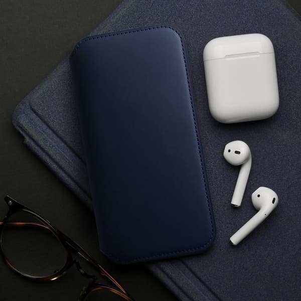 Galaxy S25 Plånboksfodral Dual Pocket - Marinblå
