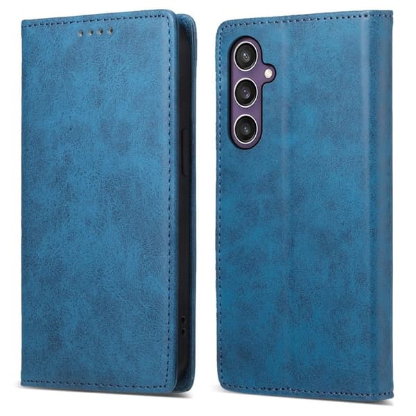 Galaxy S25 Plånboksfodral RFID Blocking - Blå