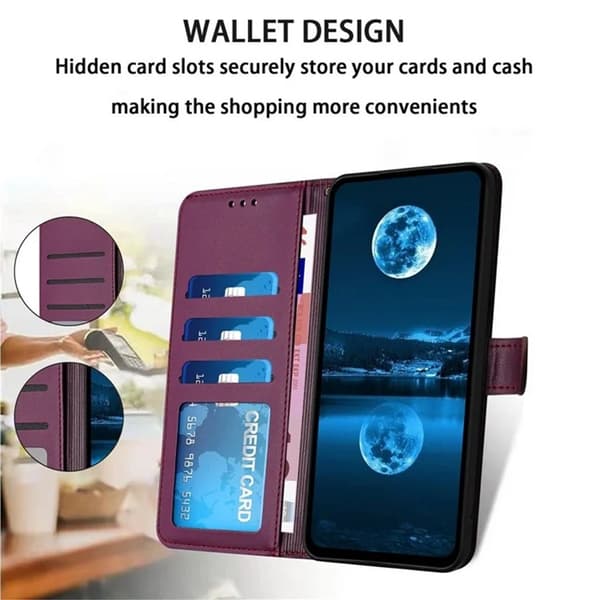 Galaxy S25 Plånboksfodral Strap - Lila