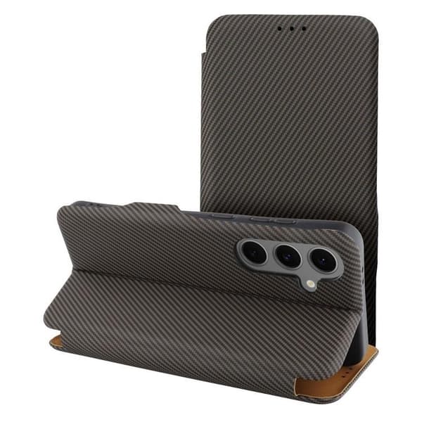 Galaxy S25 Plånboksfodral Folio Side Magnet - Brun