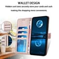 Miniatyrbild 3 av 4: Galaxy S25 Plånboksfodral Strap - Rosa Guld