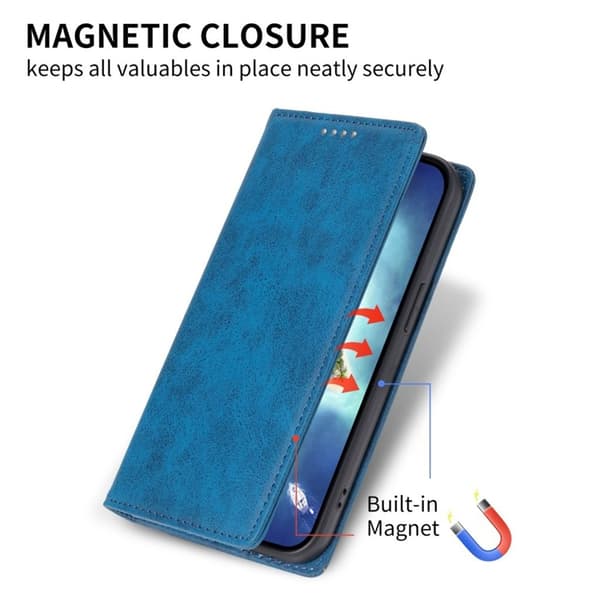 Galaxy S25 Ultra Plånboksfodral RFID Blocking - Blå