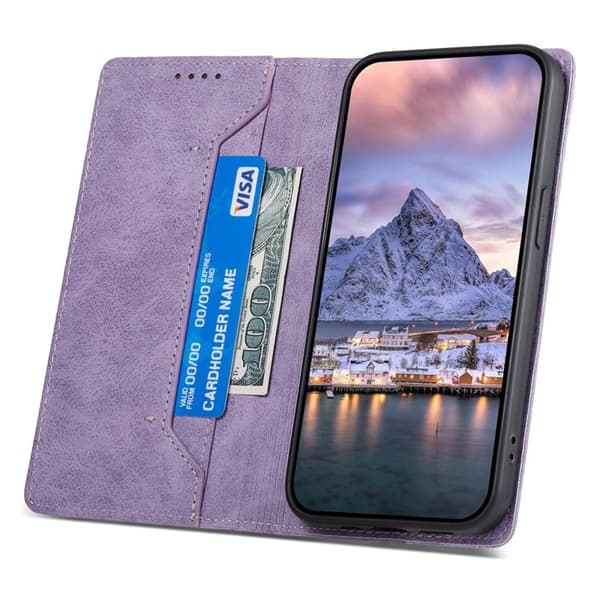 Galaxy S25 Ultra Plånboksfodral RFID Blocking - Lila