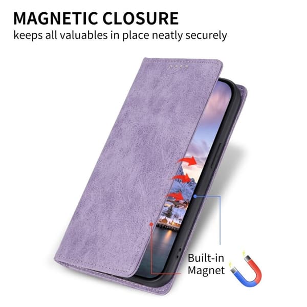 Galaxy S25 Ultra Plånboksfodral RFID Blocking - Lila