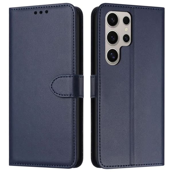 Galaxy S25 Ultra Plånboksfodral Strap - Blå