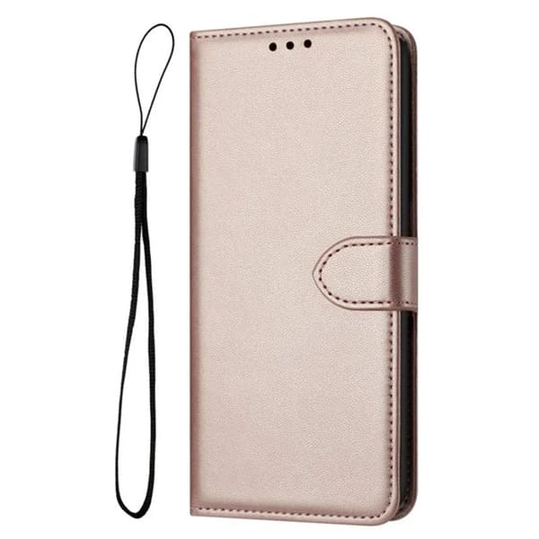 Galaxy S25 Ultra Plånboksfodral Strap - Rosa Guld