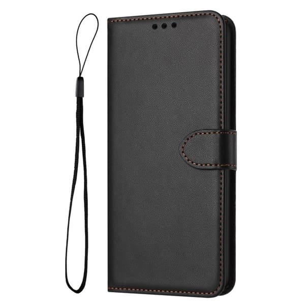 Galaxy S25 Ultra Plånboksfodral Strap - Svart