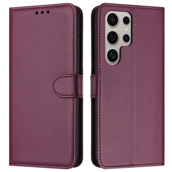 Galaxy S25 Ultra Plånboksfodral Strap - Lila
