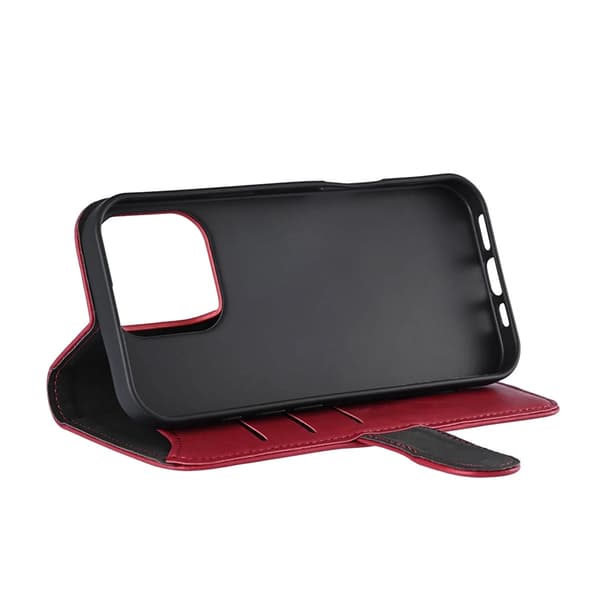 GEAR iPhone 16 Pro Max Plånboksfodral MagSafe - Mörkröd