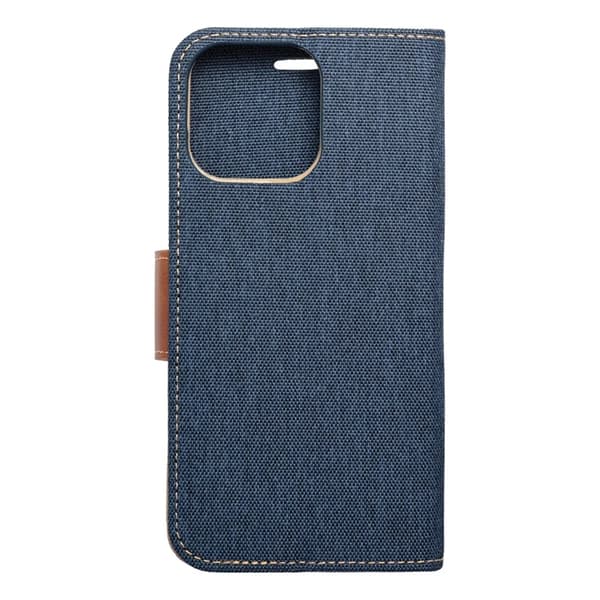 iPhone 16 Plus Plånboksfodral Canvas - Marinblå