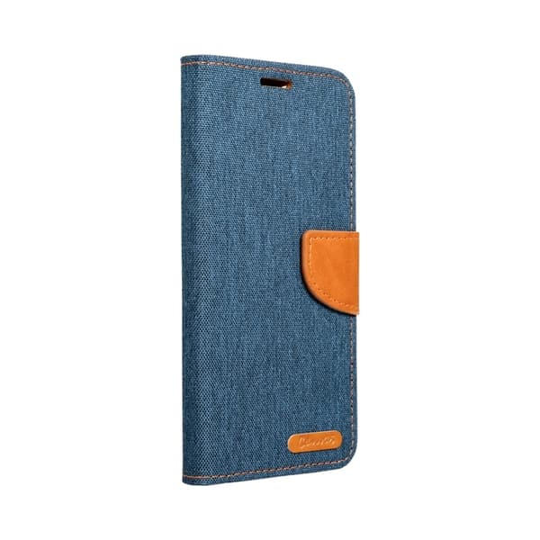 iPhone 16 Plus Plånboksfodral Canvas - Marinblå
