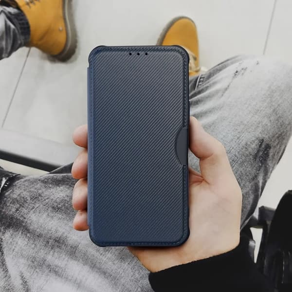 iPhone 16 Plus Plånboksfodral Razor - Blå