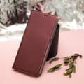 Miniatyrbild 7 av 9: iPhone 16 Plus Plånboksfodral Smart Magnetisk - Burgundy