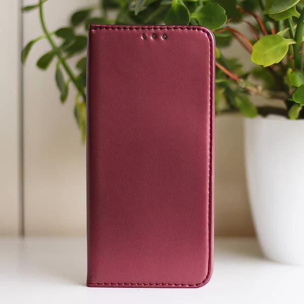 iPhone 16 Plus Plånboksfodral Smart Magnetisk - Burgundy