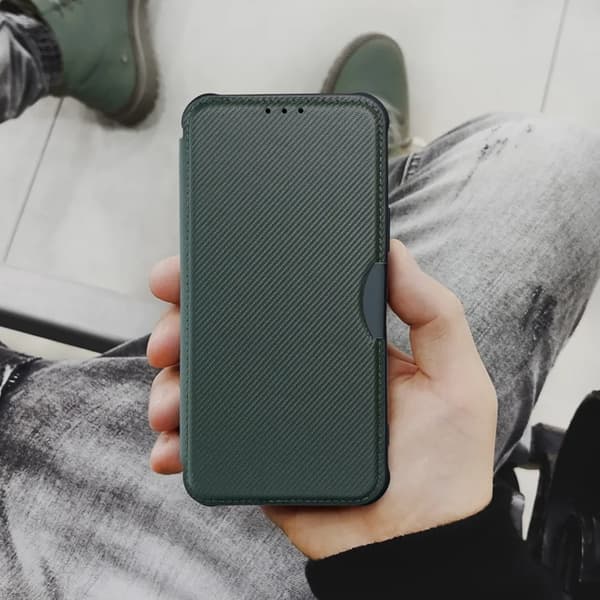 iPhone 16 Plus Plånboksfodral Razor - Grön