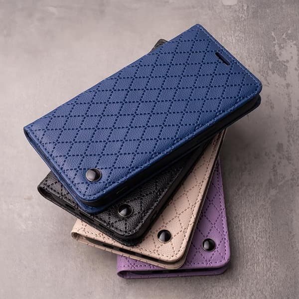 iPhone 16 Plånboksfodral Smart Caro - Marinblå