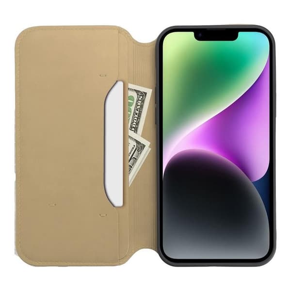 iPhone 16 Plånboksfodral Dual Pocket - Guld
