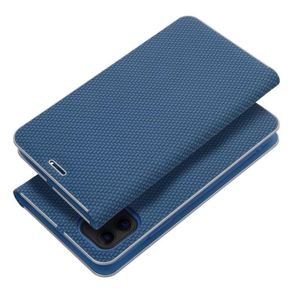 iPhone 16 Plånboksfodral Luna Carbon - Blå