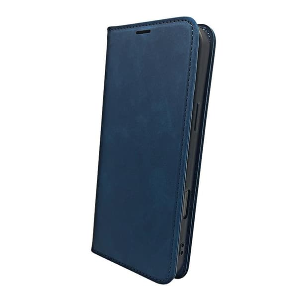 iPhone 16 Plånboksfodral Smart Suede - Marinblå