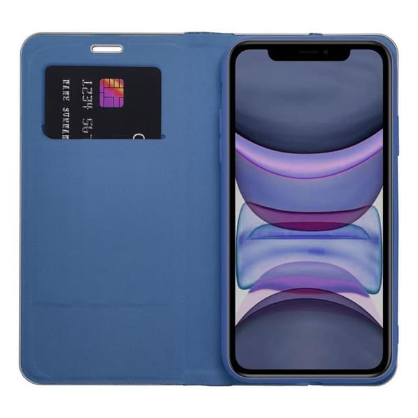 iPhone 16 Pro Max Plånboksfodral Luna Carbon - Blå