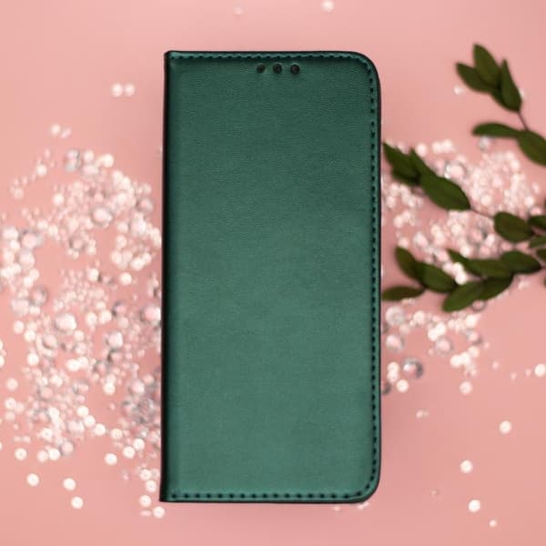 iPhone 16e Plånboksfodral Smart Magnetisk - Mörkgrön